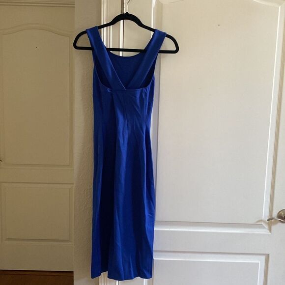 Guess Sleeveless Jewel Neck Cocktail Body Con Dress Royal Blue S Nwt - Picture 4 of 8